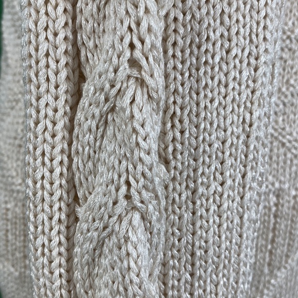 Zara Man Cream Cable Knit Sweater - Picture 9 of 16